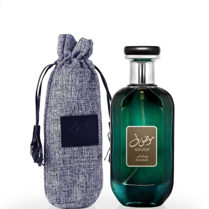 ادکلن مردانه ارض الزعفران للتجاره مدل موصوف رمادی با رایحه خنک حجم ۱۰۰میلی لیتر