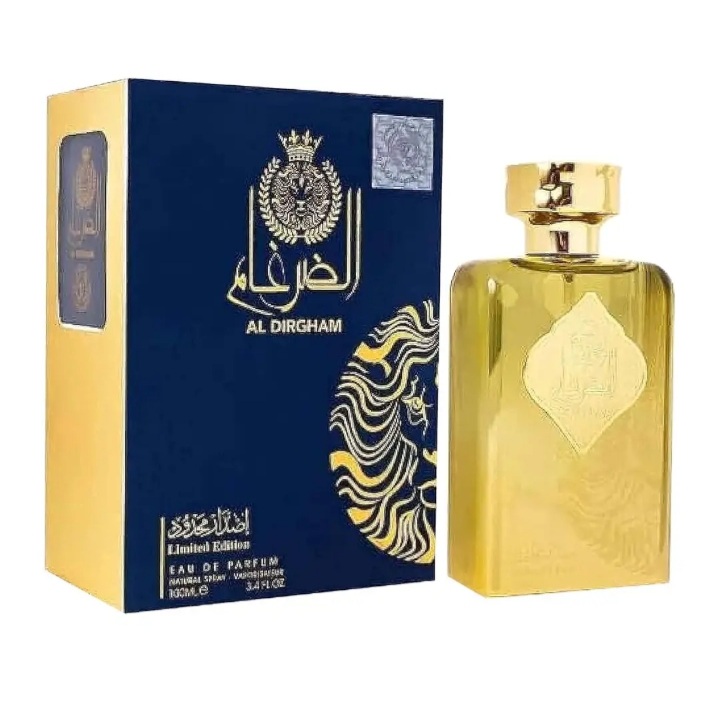 ادکلن مردانه ارض الزعفران للتجاره مدل الضرغام لیمیتد ادیشن با رایحه شیرین حجم ۱۰۰میلی لیتر